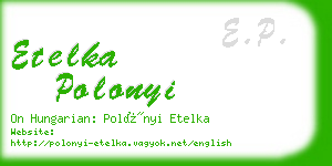 etelka polonyi business card